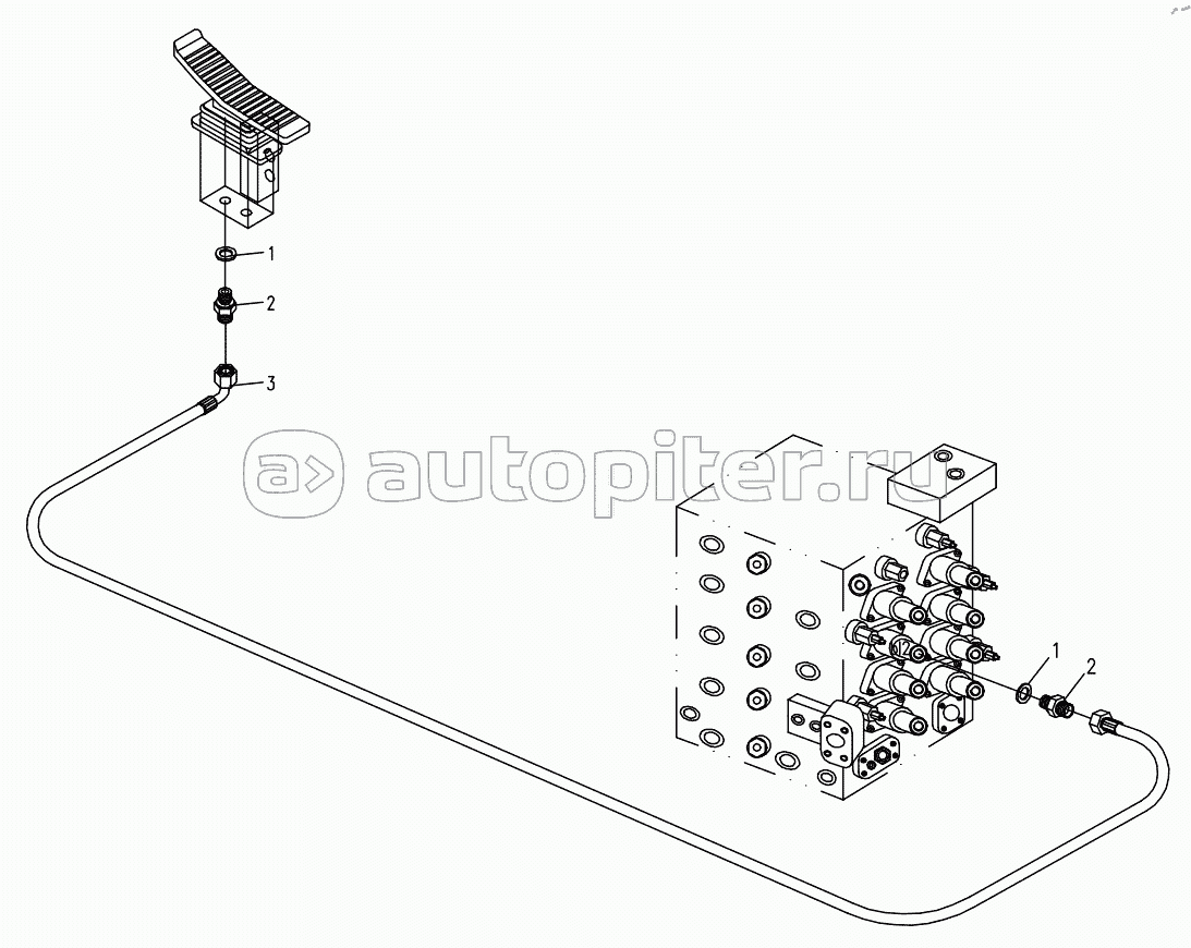 HYDRAULIC SYSTEM FOR ATTACHMENT EQUIPMENT 3 (APPLY TO 870B TYPE,TOSHIBA SYSTEM)