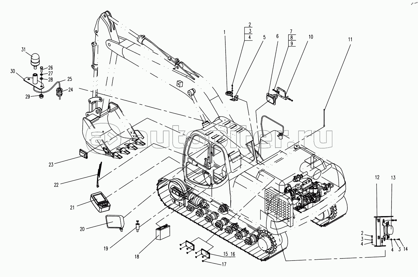 ELECTRICAL SYSTEM ELECTRICAL ASSEMBLY II (APPLY TO 870C TYPE)