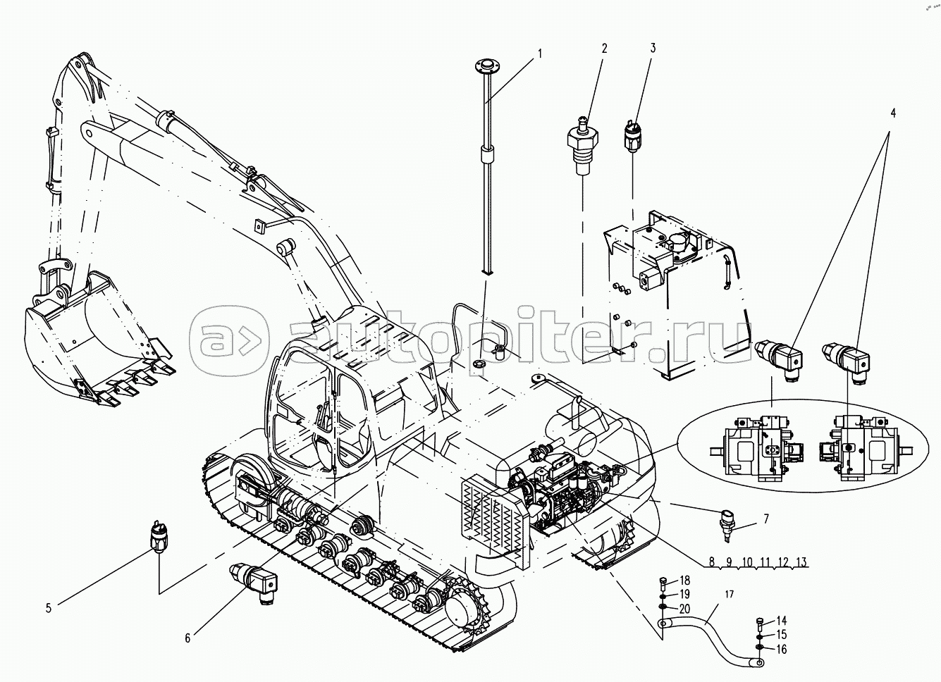 ELECTRICAL SYSTEM ELECTRICAL ASSEMBLY III (APPLY TO 870D TYPE)