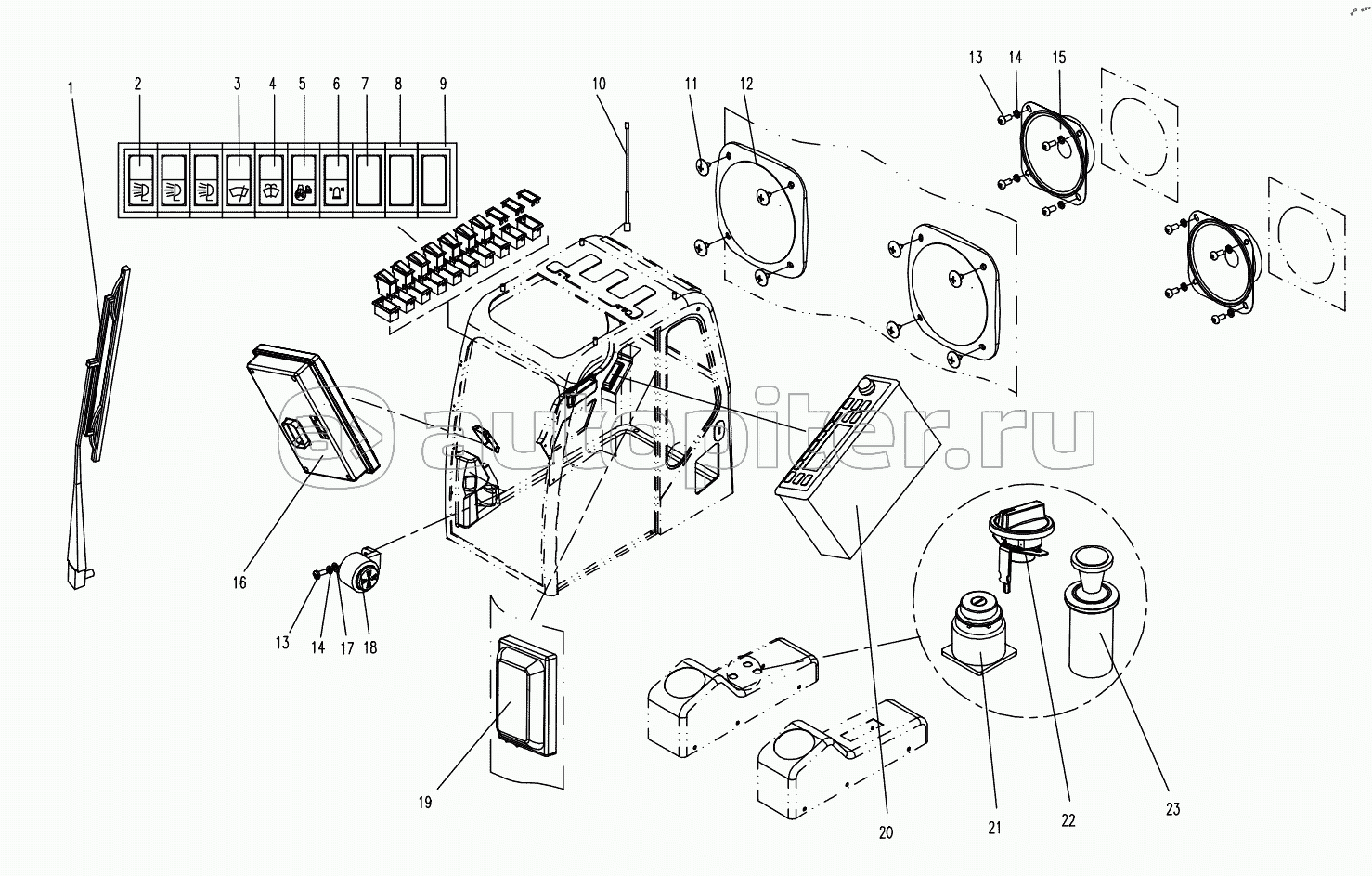 ELECTRICAL SYSTEM ELECTRICAL ASSEMBLY IV (APPLY TO 870D TYPE)
