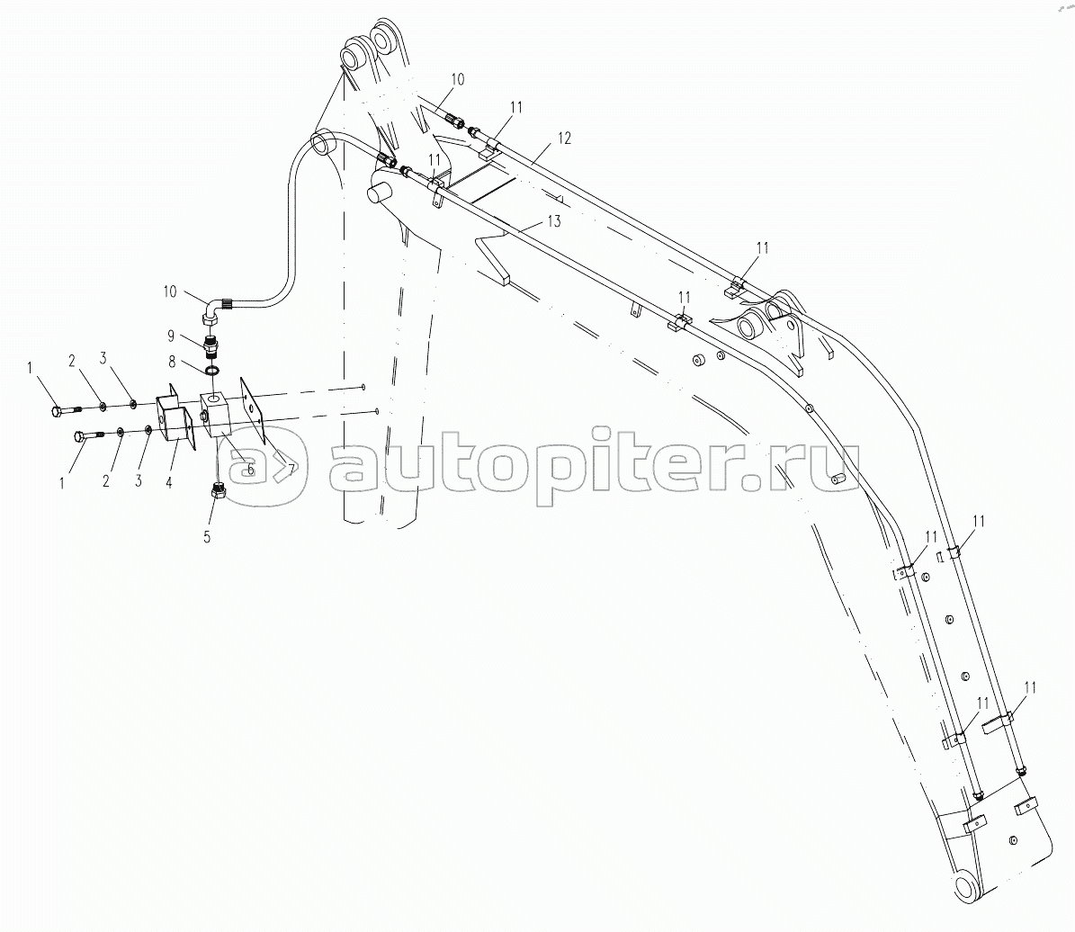 HYDRAULIC SYSTEM FOR ATTACHMENT EQUIPMENT 2 (APPLY TO 870F15 TYPE)