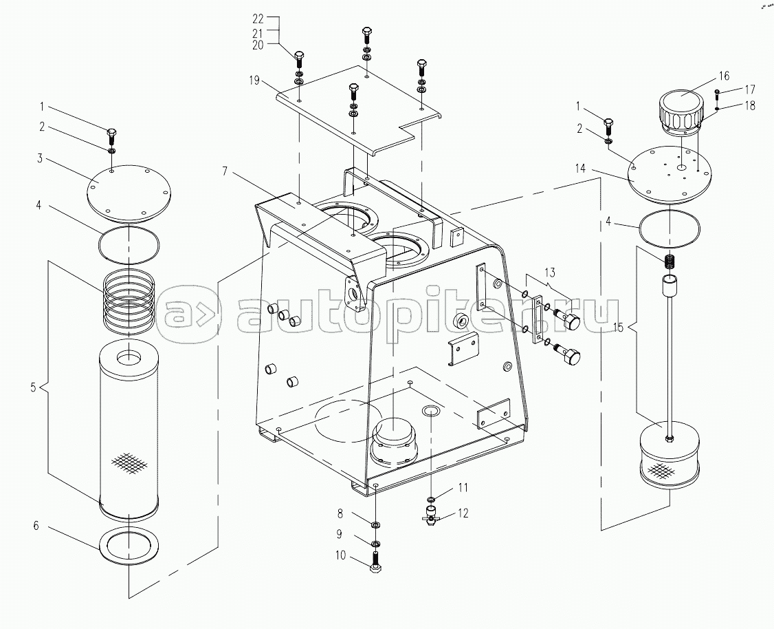 HYDRAULIC SYSTEM FOR PLATFORM 1 (APPLY TO 870F15 TYPE)