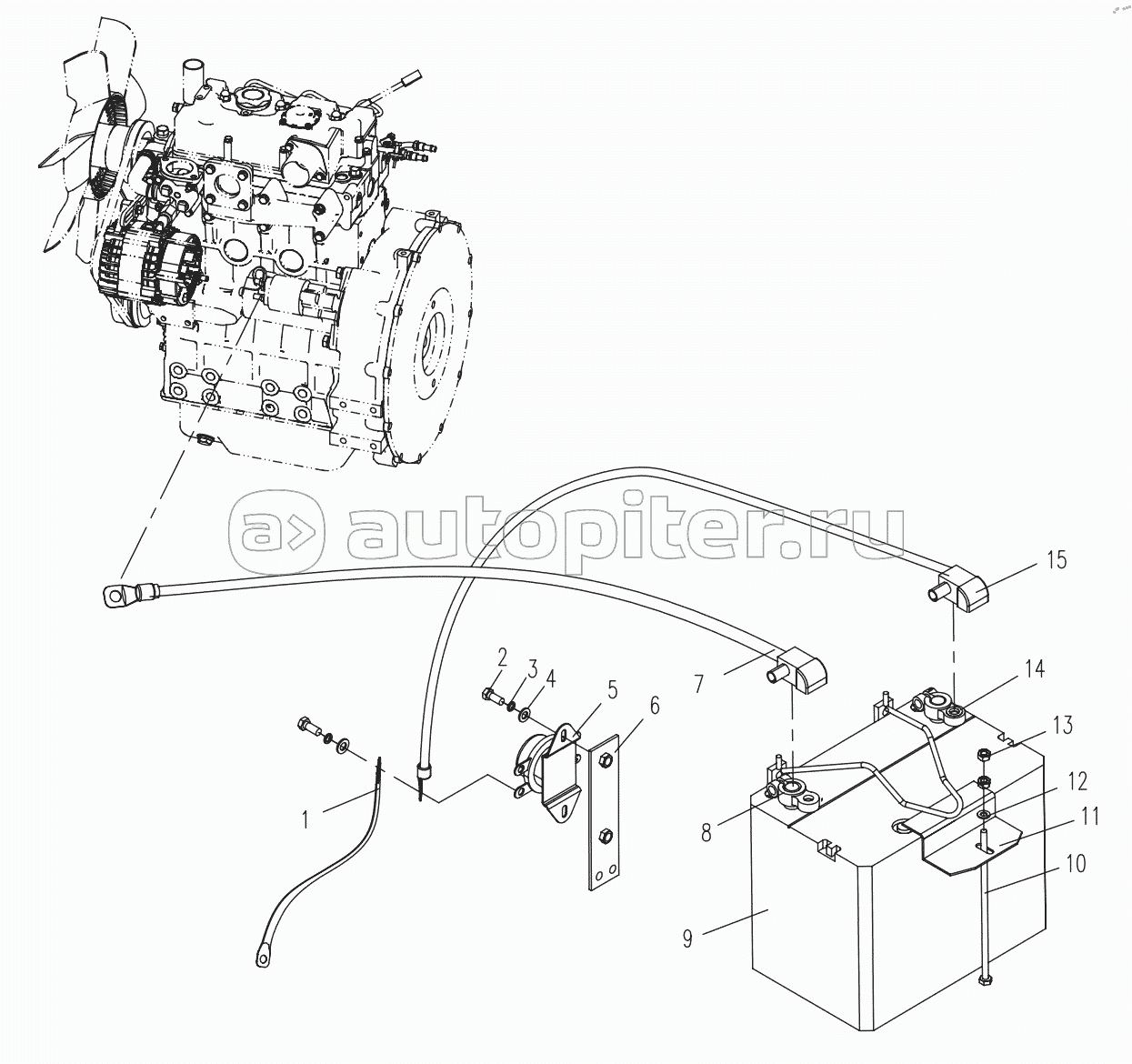 MAIN POWER SWITCH AND BATTERY ASSEMBLY (APPLY TO 82601 TYPE)