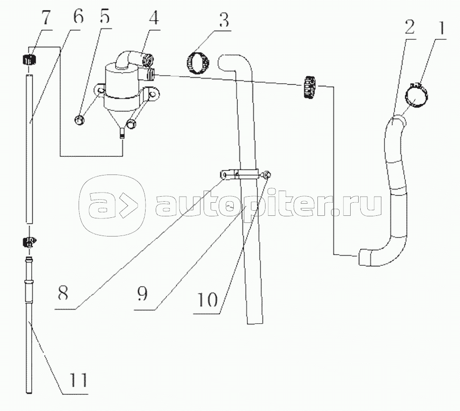 J6100-1014000/01 Crankcase Ventilation Device Assembly