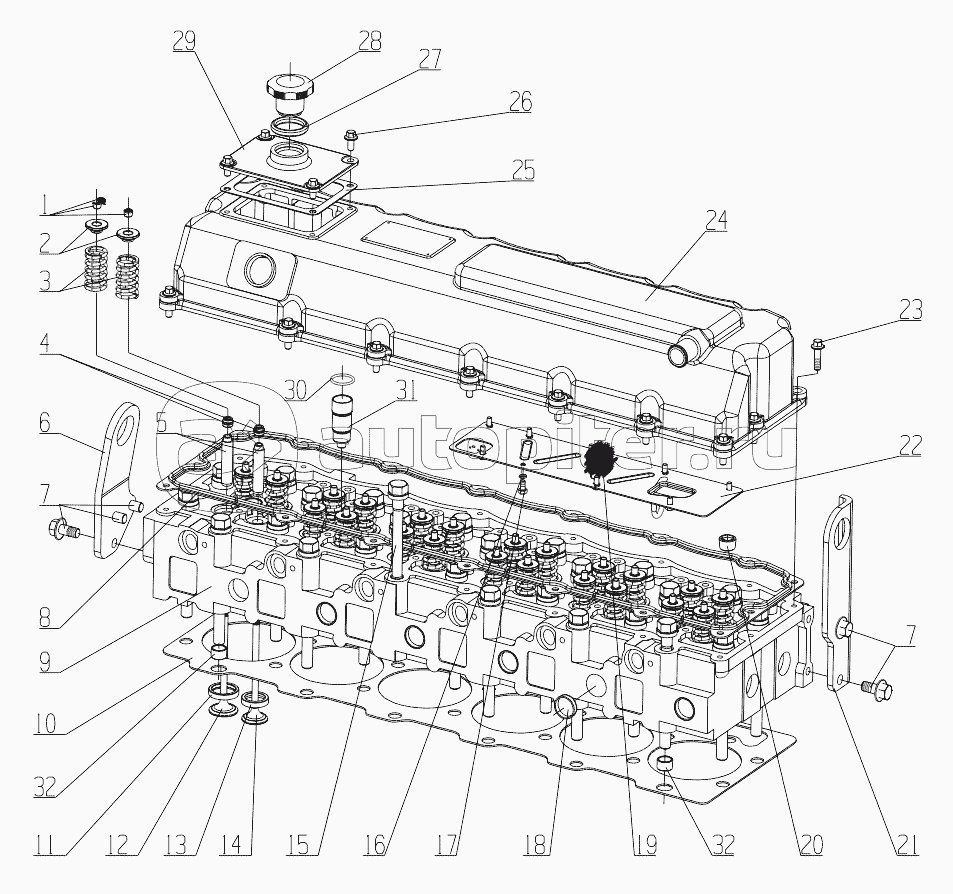 J0200-1003000/01 Cylinder Head AND Cylinder Head Cover Assembly