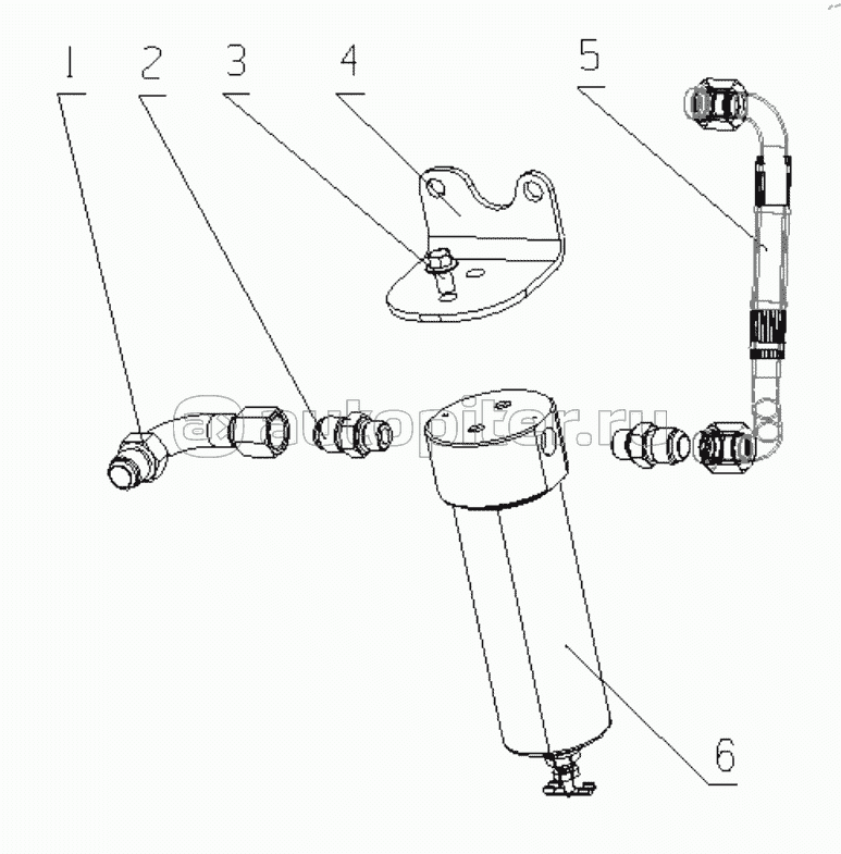 MY901-1107000/01 Gas Low Pressure Filter Assembly