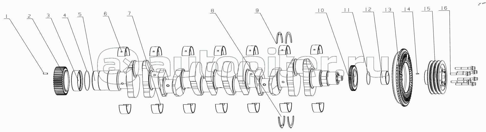 MY301-1005000/02 Crankshaft Damper Assembly
