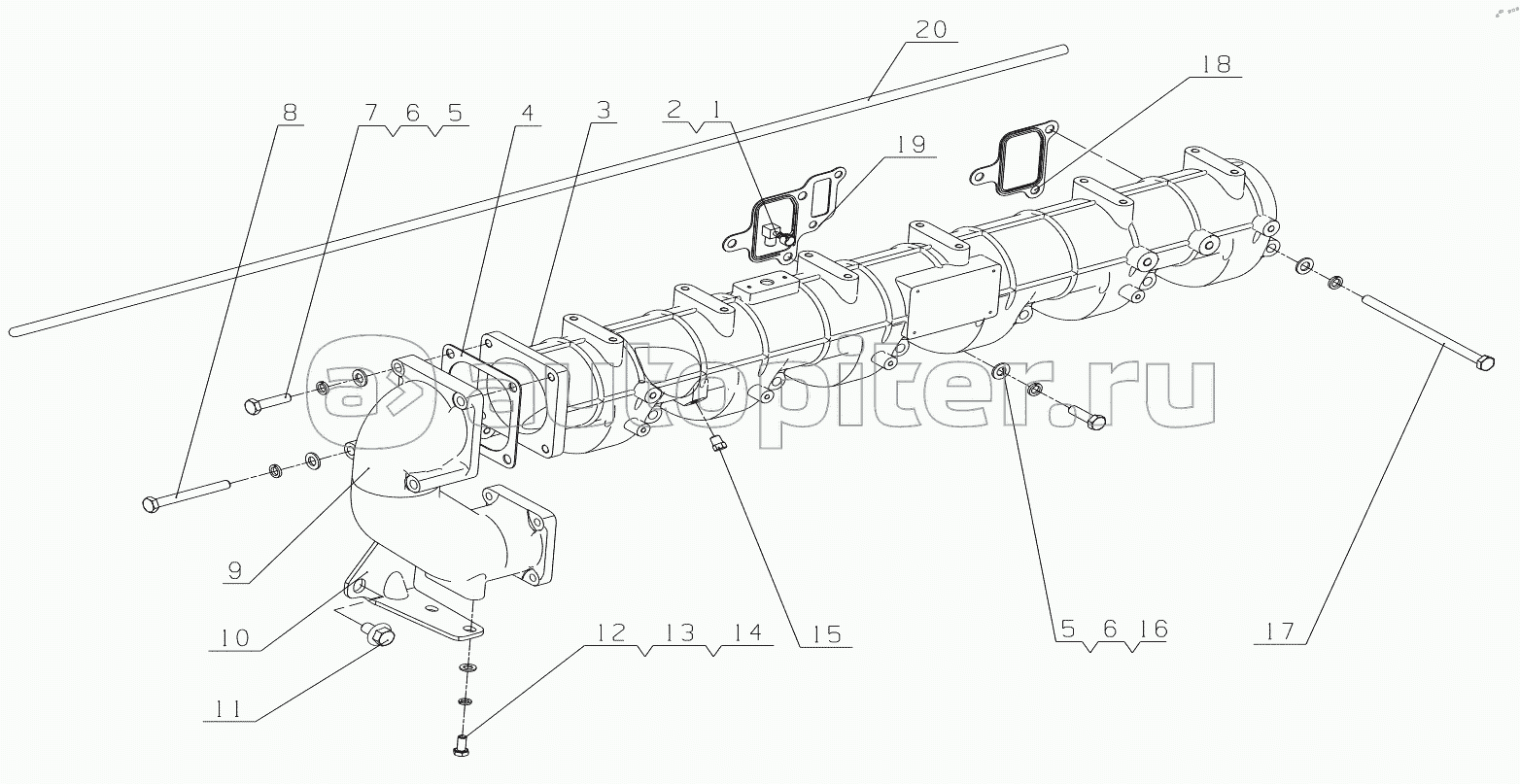 MY301-1008100/03 & MYB00-1008500/06 Intake Manifold Assembly & Intake Connecting Pipe Assembly
