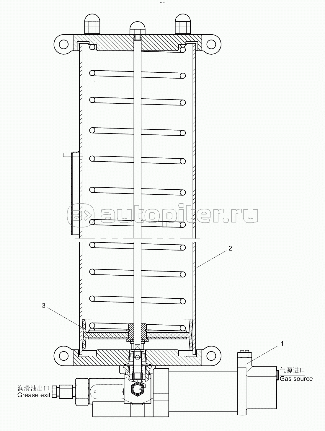 Pneumatic lubrication pump set 1070000000