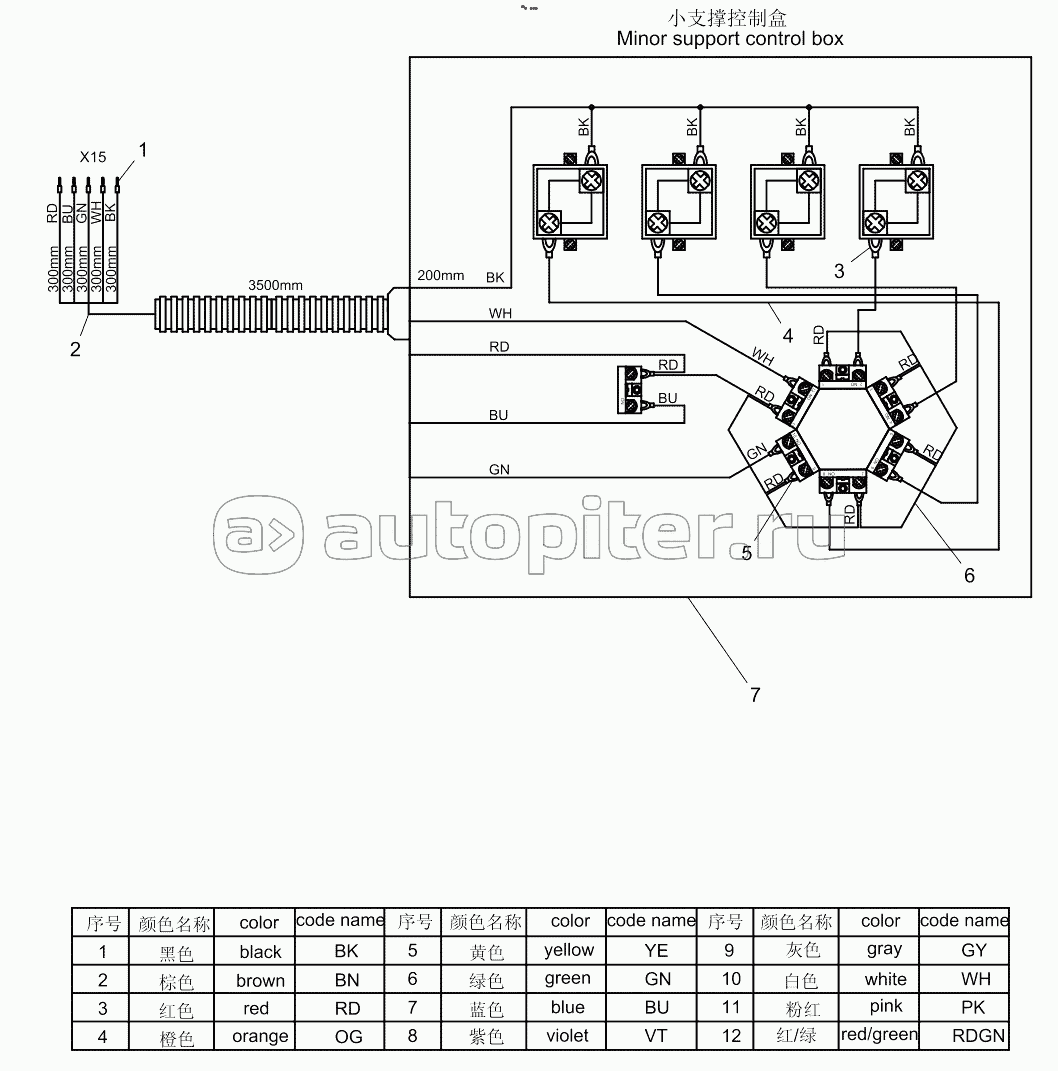 Small support wiring harness 001600027315D3A00