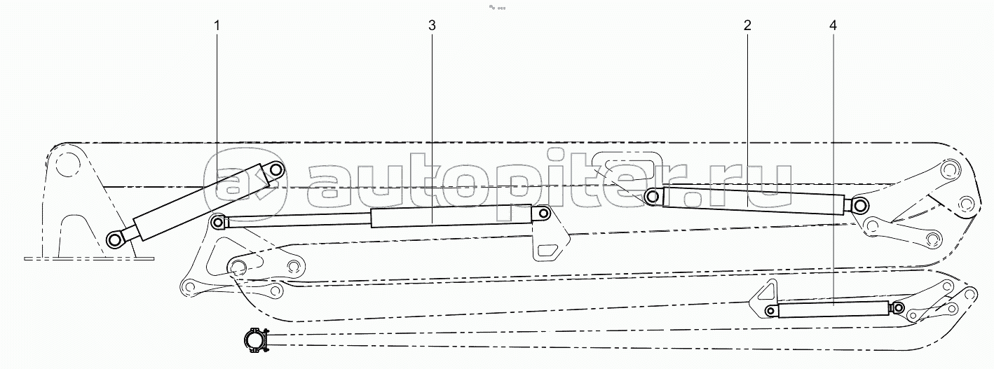 Boom cylinder assembly 001615407A0000000