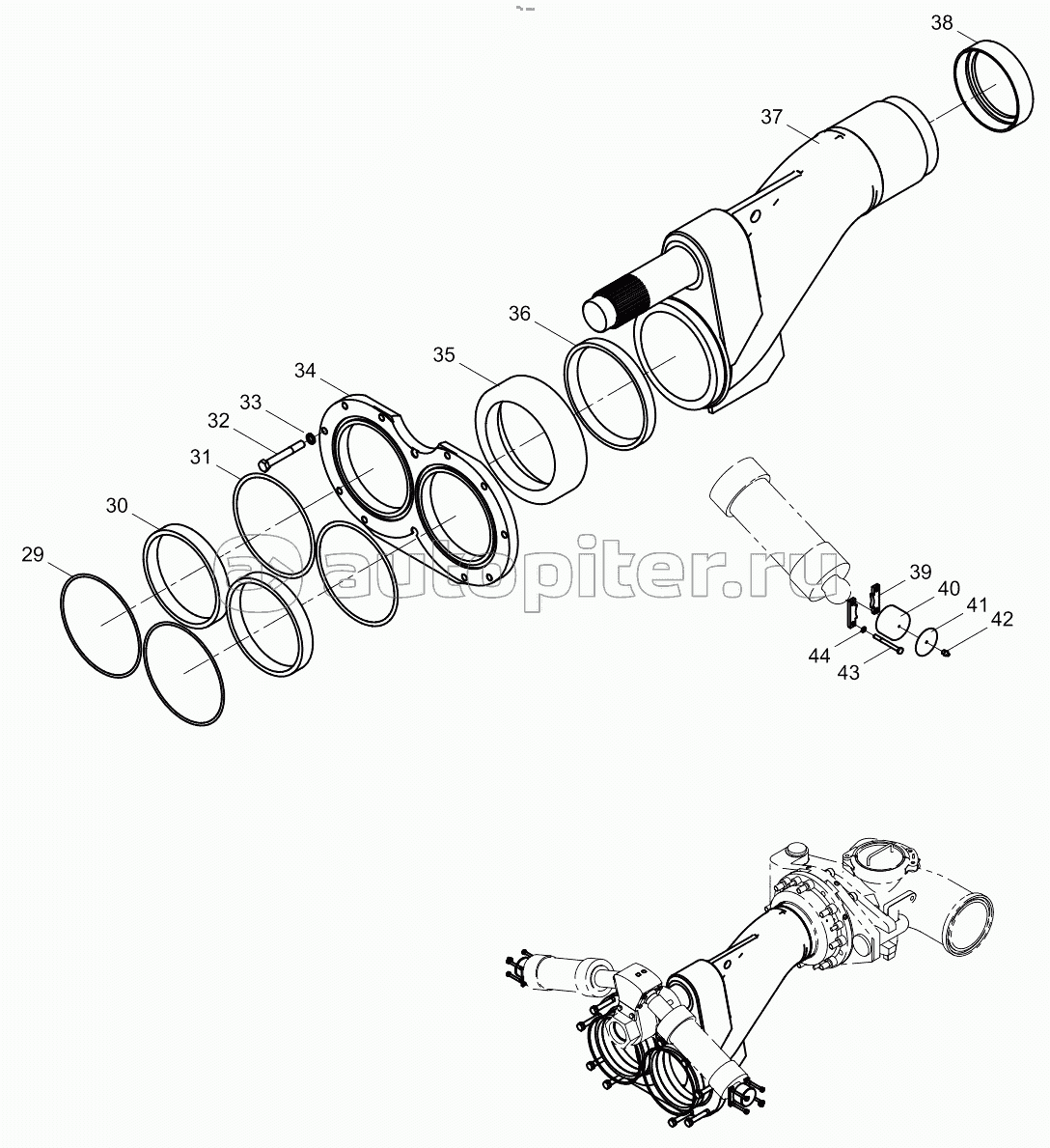Distribution valve assembly 001690201A0000000