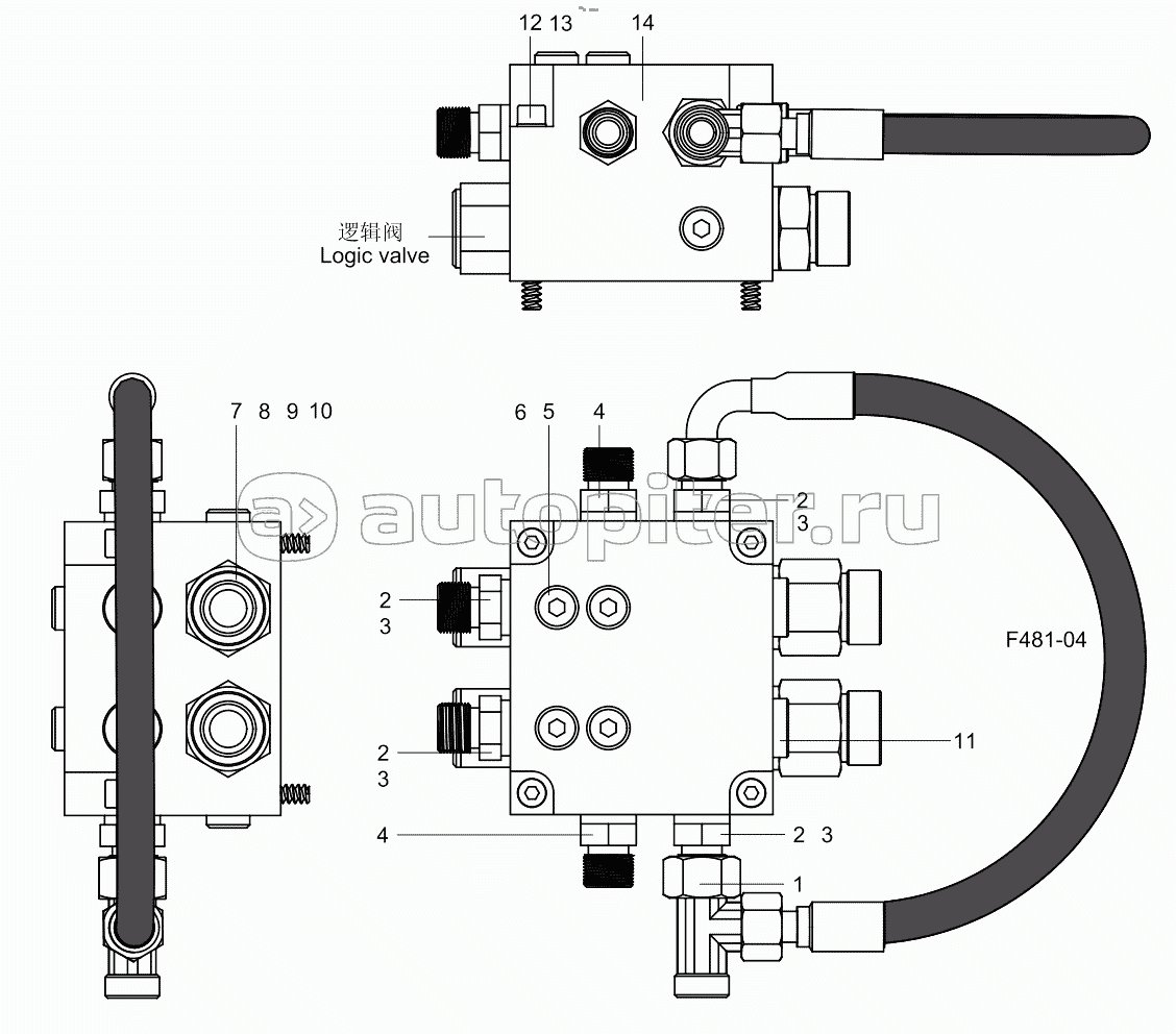 Signal valve group diagram 001605118A0004000