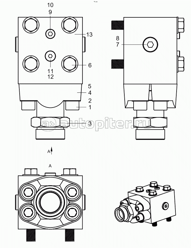 Rodless cavity multi-pass group 001605118A0006000