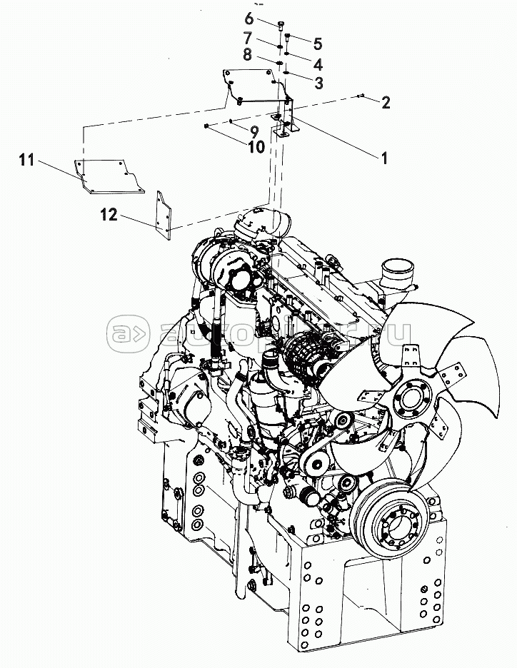 015723084LC140000 Installation of heat shield