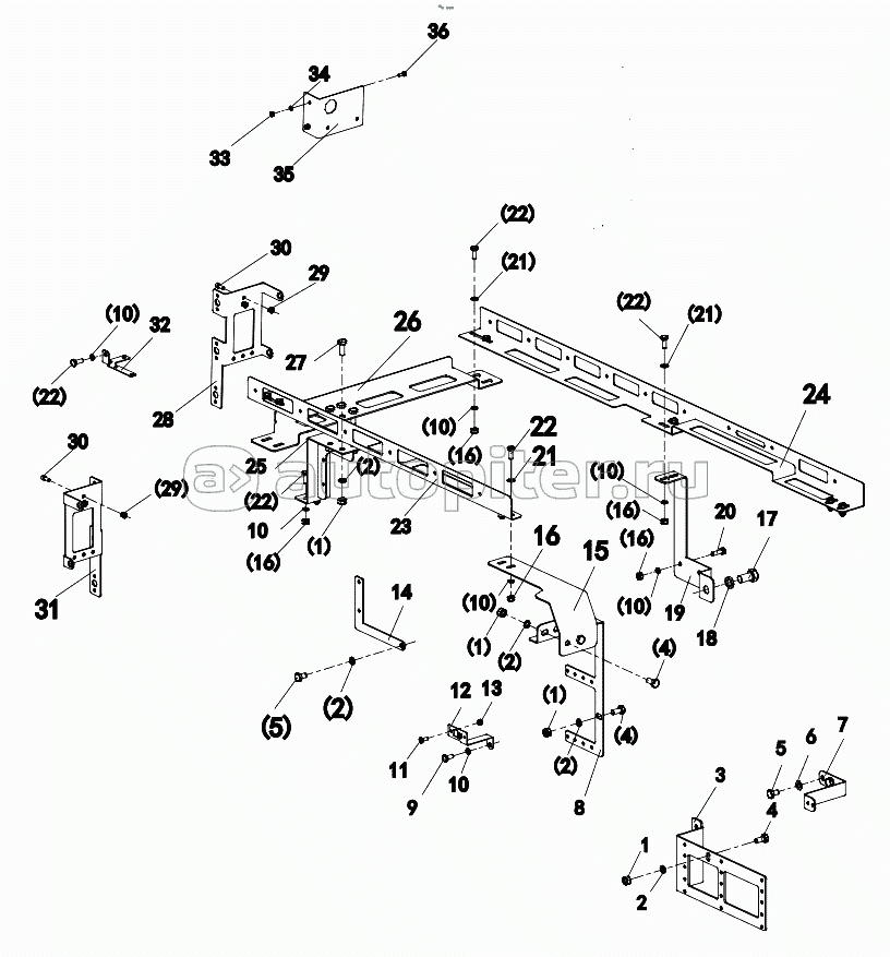 015723084LC120000 Electrical wiring harness bracket