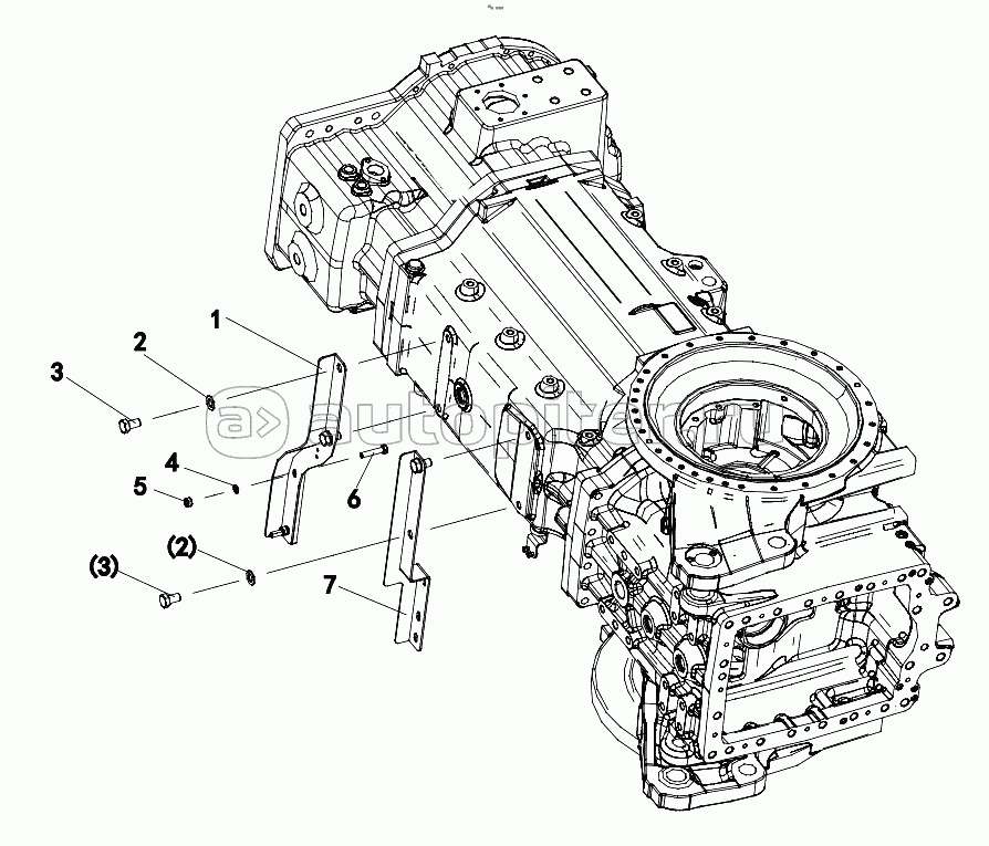 01572104700400001 Installation of oil suction pipe fixing bracket