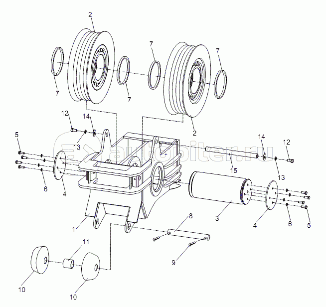 ROLLER HEAD ASSY EXPLODED VIEW D00631141810400000Y