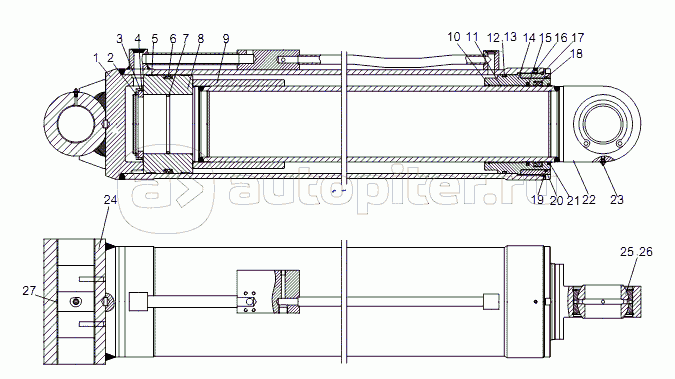 DERRICKING CYLINDER D00755918400300000_6400Y