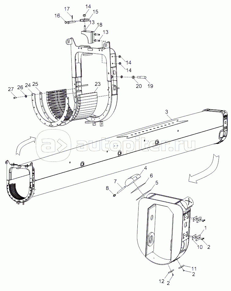 TELESCOPIC BOOM SECTION 1 ASSY D00631178610000000Y