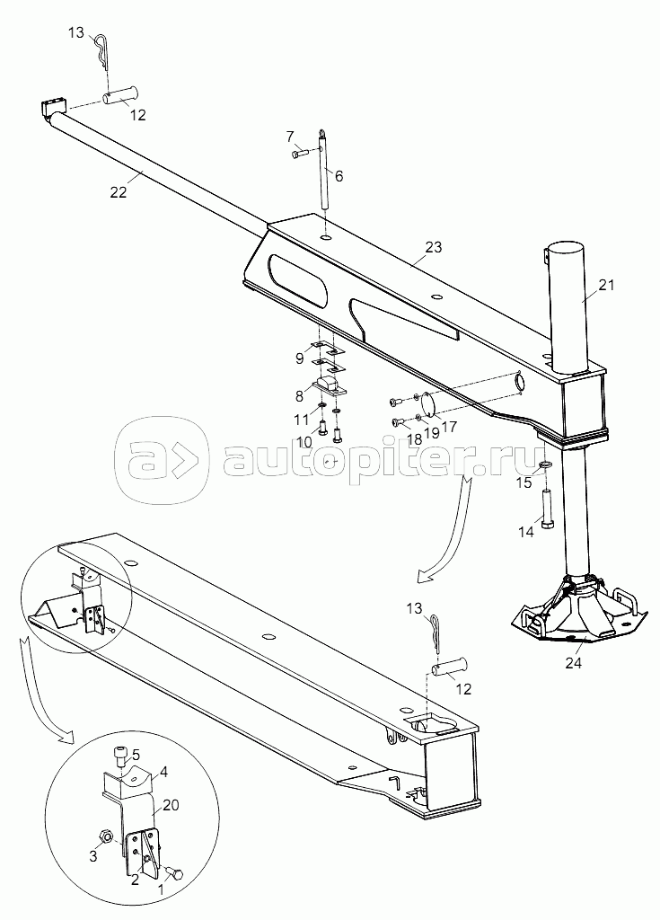 OUTRIGGER AND ITS CYLINDER INSTALLATION D00755914700200000Y