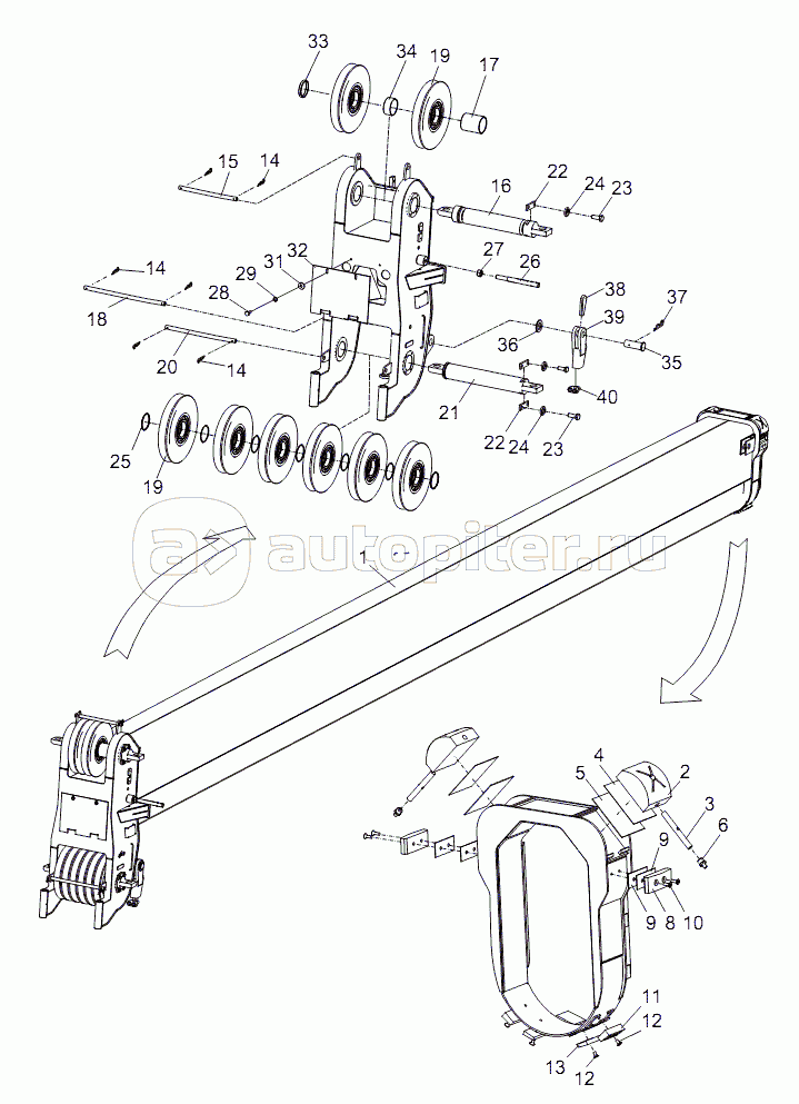 TELESCOPIC BOOM SECTION 4 ASSY D00755918920000000Y