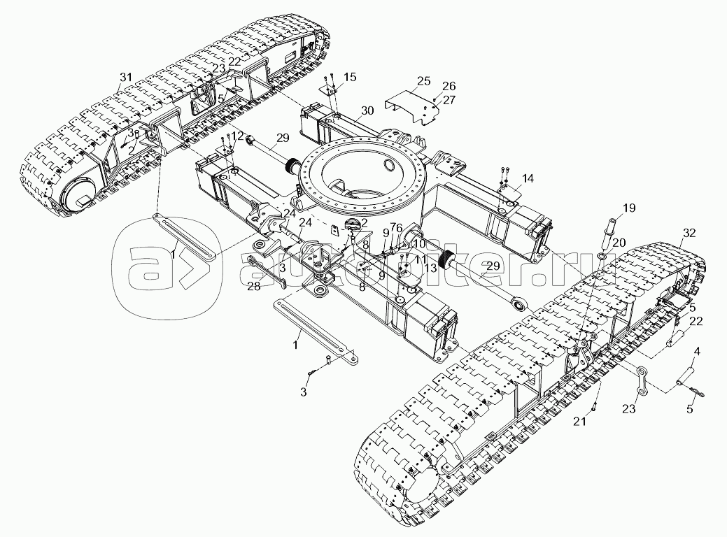 UNDERCARRIAGE CENTRAL SECTION ASSEMBLY D00663112800800000Y