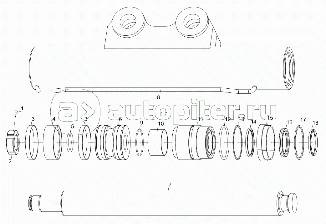 SUPPORT CYLINDER D00663118400700000_6400Y