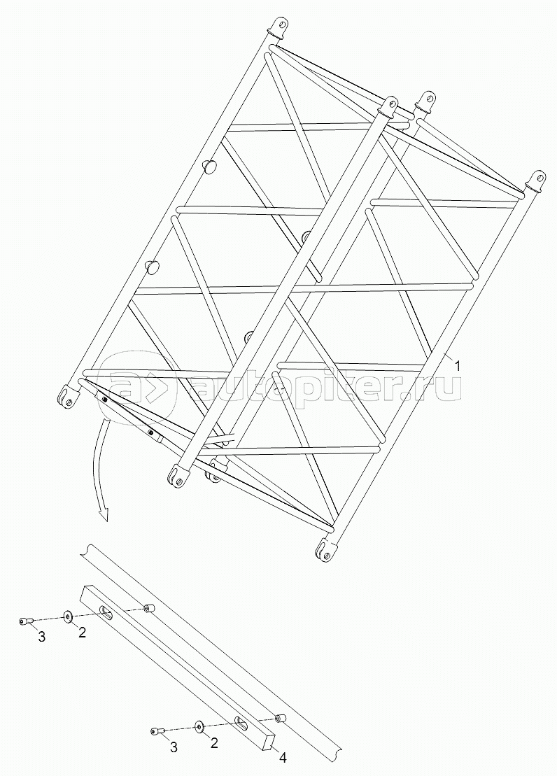 3M MAIN BOOM INTERMEDIATE SECTION ASSY. D00663110100800000Y