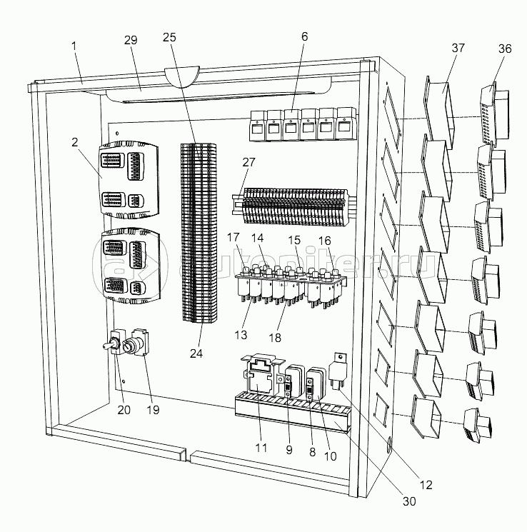 ELECTRICAL CONTROL BOX ASSY FOR SLEWING TABLE D00663116300400000Y