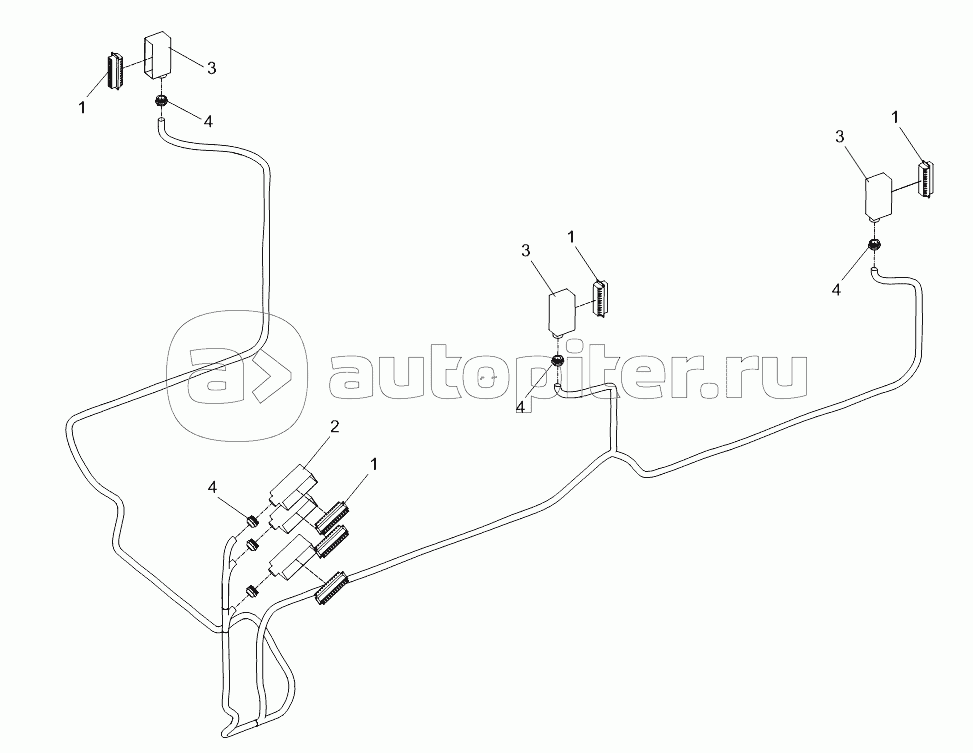 TRANSITION CABLE OF SLEWING TABLE D00663116300260001Y