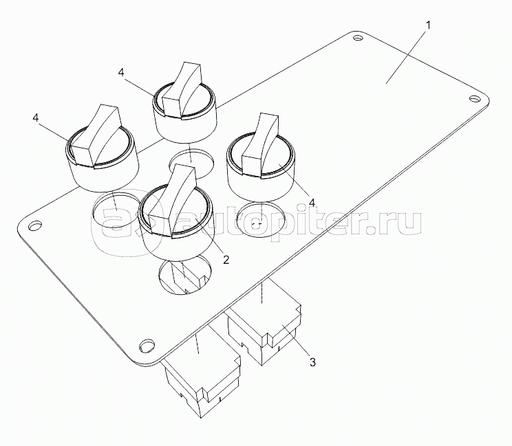 LEFT CONTROL PANEL ASSY FOR THREE WINCHES WITH FREE-FALL FUNCTIONS D00663116200270000Y