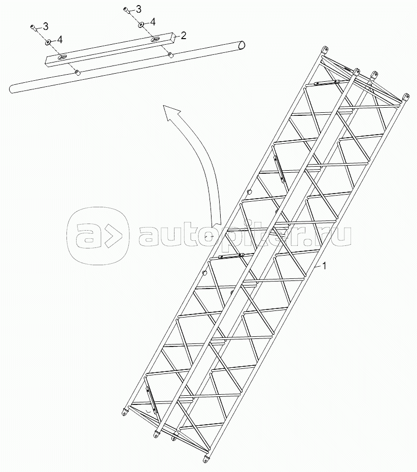 9M MAIN BOOM INTERMEDIATE SECTION ASSY. D00663110101200000Y