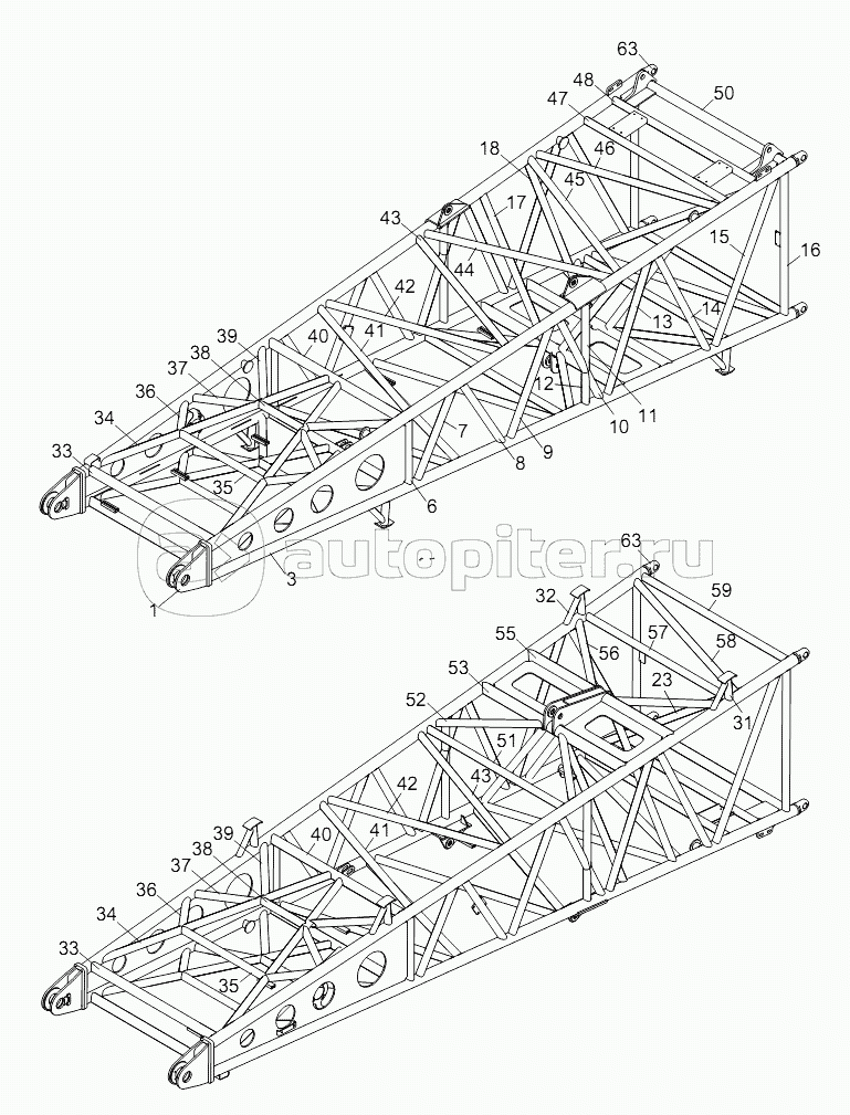 MAIN BOOM PIVOT SECTION WELDED D00663110100410000Y