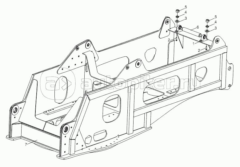 ROPE SUPPORT INSTALLATION OF SLEWING TABLE REAR SECTION D00663114701000000Y