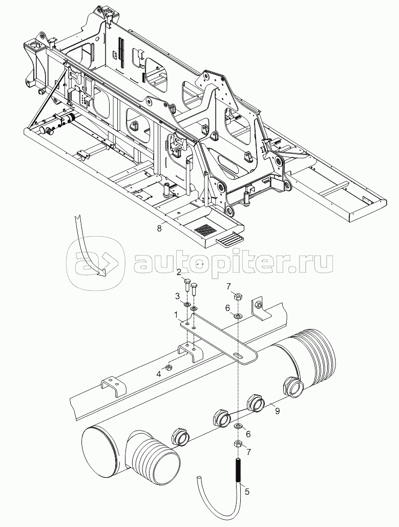 FIXATION OF OIL SUCTION PIPE OF MAIN PUMP D00663114701200000Y