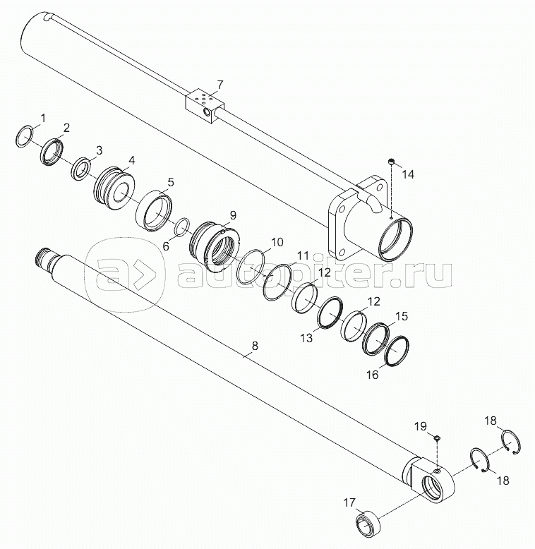 COUNTERWEIGHT LIFTING CYLINDER D00663118403700000_6400Y