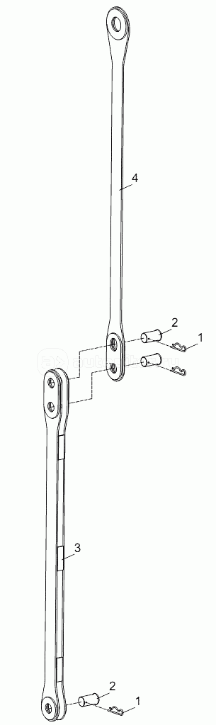 REAR ANCHORING RODS OF A-FRAME D00663111800200000Y