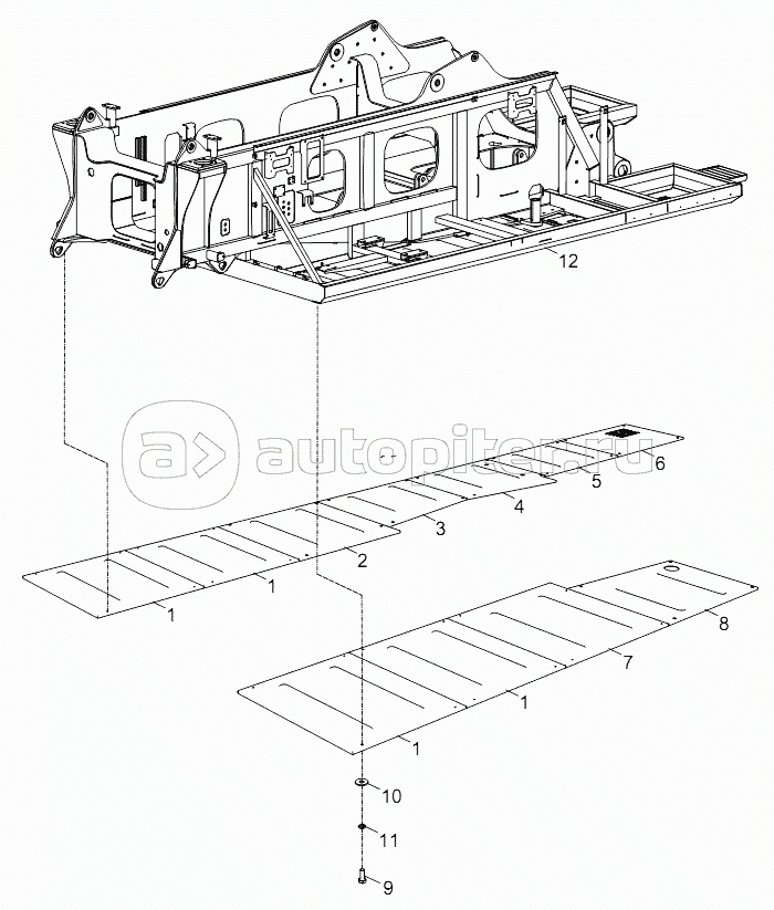 BASE SEAL PLATE INSTALLATION OF BOARDING D00663110510400000Y